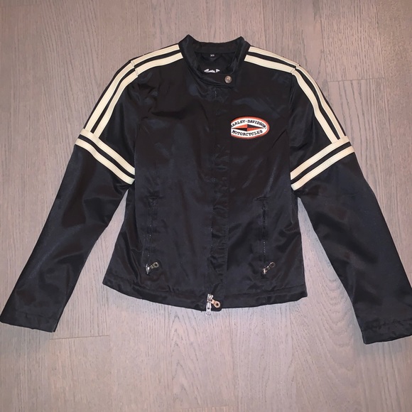 Harley Davidson Black Motorcycle Riding Jacket Size XS women’s - Picture 1 of 4